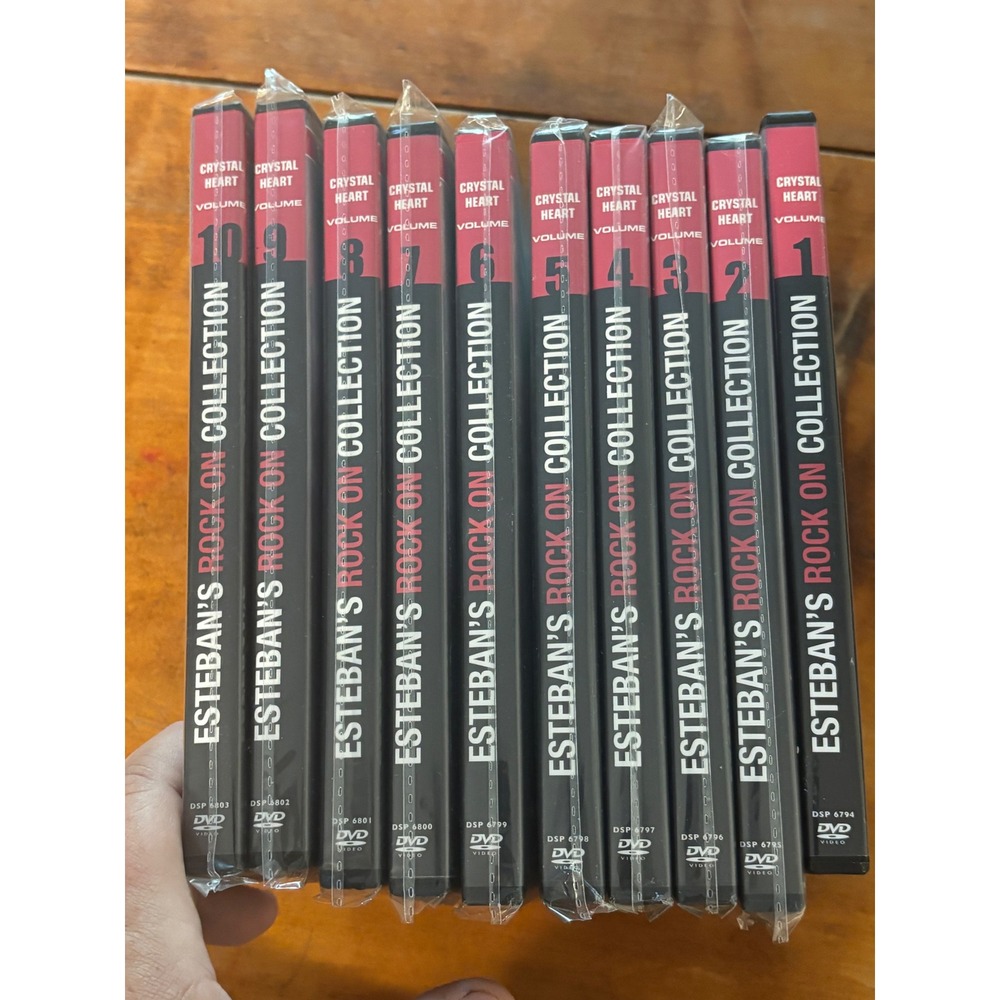 Esteban DVD Set 10 Disc Rock On Collection Crystal Heart Master Series Guitar
